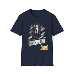 Motivational Unisex Softstyle Money T-Shirt - 'Discipline is Key' Graphic Tee