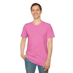 Vibrant Pink Unisex Softstyle Plain T-Shirt - Perfect for Everyday Casual Wear