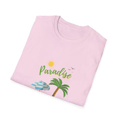 Paradise Beach Vibes Unisex Softstyle Summer T-Shirt