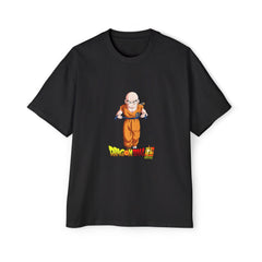 Dragon Ball Z Krillin Men's Heavy Oversized Tee - Comfortable Anime Shirt