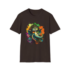Devotional Printed T-Shirt - Colorful Art Tee for Spiritual Vibes