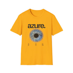 Azure Eye Girl T-Shirt | Unisex Softstyle Tee for Art & Nature Lovers