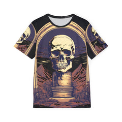 Men's Skull Sports Premium Jersey - Edgy Athletic Tee for Gamers and Trendsetters