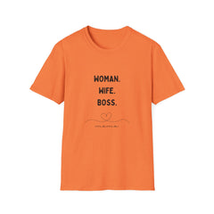 Empowering Woman Wife Boss Girls T-Shirt - Unisex Softstyle Tee
