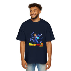 Dragon Ball Z Men's Heavy Oversized Tee - Super Saiyan Graphic T-Shirt