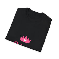 Softstyle Princess Relatonship T-Shirt - Playful Crown Design for Kids