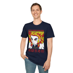 DEMONSSLAYER ANIME Printed T-Shirt - Kyoujurou Rengoku Design