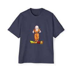 Dragon Ball Z Krillin Men's Heavy Oversized Tee - Comfortable Anime Shirt