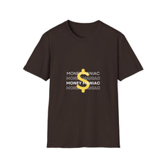 Money Maniac Unisex Softstyle Money T-Shirt - Trendy Graphic Tee for Casual Vibes and Gift Occasions