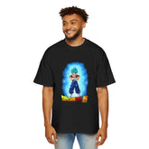 Men's Dragon Ball Z Heavy Oversized Tee - Iconic Super Saiyan Design