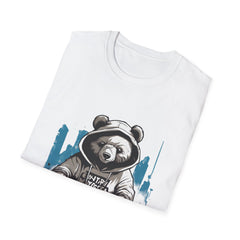 Cool Bear Graphic Unisex Teddy T-Shirt - Casual Streetwear