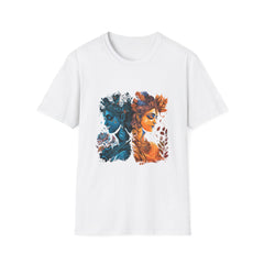 Devotional Printed T-Shirt - Artistic Nature Design