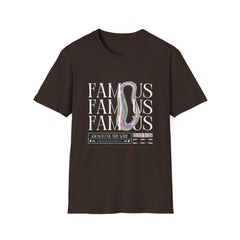Famous Vibes Unisex Softstyle Girls T-Shirt - Trendy Graphic Tee for Casual Wear