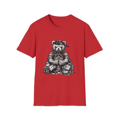Cool Bear Graphic Unisex Softstyle Teddy T-Shirt - Perfect for Casual Wear