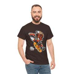 Rad Fox Skater--Printed Graffiti