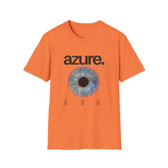 Azure Eye Girl T-Shirt | Unisex Softstyle Tee for Art & Nature Lovers