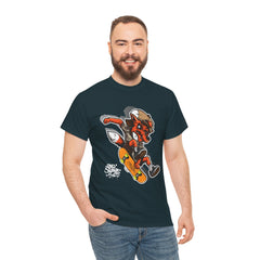 Rad Fox Skater--Printed Graffiti