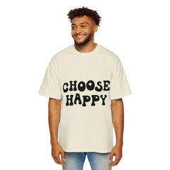 Choose Happy Oversized Tee for Positive Vibes