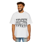 Men's Heavy Oversized Tee - Believe in Your Dreams T-Shirt for Motivation and Comfort