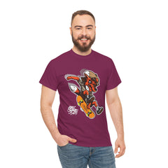 Rad Fox Skater--Printed Graffiti