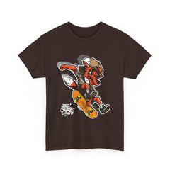 Rad Fox Skater--Printed Graffiti
