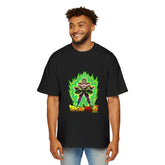 Dragon Ball Z Men's Heavy Oversized Tee - Retro Graphic Tee for Anime Fans