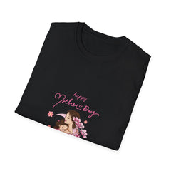 Happy Mother's Day Unisex Softstyle Parents T-Shirt - Floral Design