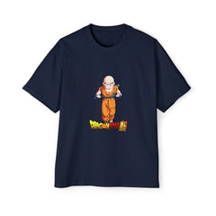Dragon Ball Z Krillin Men's Heavy Oversized Tee - Comfortable Anime Shirt