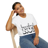 Unisex Printed English quotes Softstyle T-Shirt - 'How About No?' Graphic Tee for Casual Wear