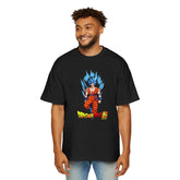 Dragon Ball Z Men's Heavy Oversized Tee - Anime Graphic Shirt for Fans
