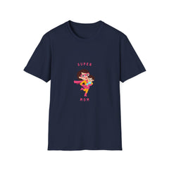Super Mom Unisex Softstyle Parents T-Shirt - Cute & Comfortable Gift for Moms