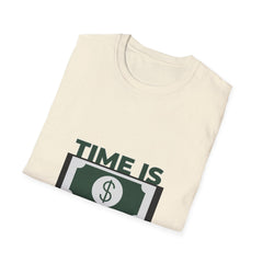 Unisex Softstyle Money T-Shirt - 'Time Is Money' Graphic Tee