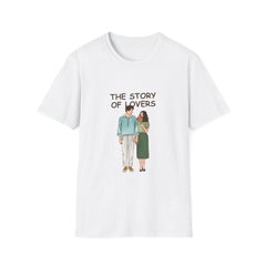 Love Story Unisex Softstyle Relatonship T-Shirt - Cute Couples Tee