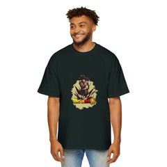Dragon Fight Men's Heavy Oversized Tee - Streetwear Style