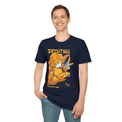 DEMONSSLAYER ANIME Printed T-Shirt with Zenitsu Graphic - Cozy Anime Apparel