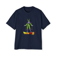 Dragon Ball Z Men's Heavy Oversized Tee - Cell Graphic Tee for Anime Fans