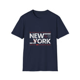 New York 2024 Unisex Softstyle Girls T-Shirt - Vintage Graphic Tee