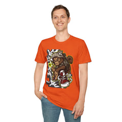 Urban Graffiti Art T-Shirt - Unisex Softstyle Tee with Cool Character Design