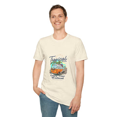 Tropical Beach Girls T-Shirt - Enjoy Your Weekend Unisex Softstyle Tee