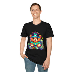 Cool Bear Graphic Teddy Tee - Unisex Softstyle T-Shirt