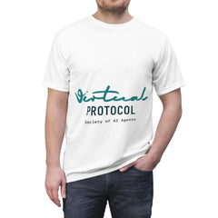 Virtual Protocol Unisex Tee, AI Agents Shirt, Tech Fashion, Geeky Gift, Casual Wear, Unique Graphic Tee