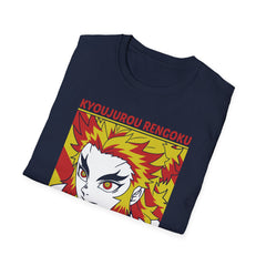 DEMONSSLAYER ANIME Printed T-Shirt - Kyoujurou Rengoku Design
