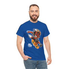 Rad Fox Skater--Printed Graffiti