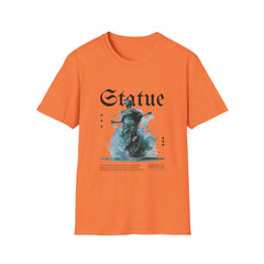 Artistic Statue Girls T-Shirt - Trendy Graphic Tee for Creative Souls