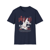 Pigeon Graphic Unisex Softstyle Girls T-Shirt - Trendy Streetwear Fashion