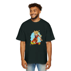 Dragon Ball Z Men's Heavy Oversized Tee - Anime Graphic Shirt