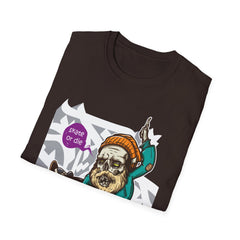 Skateboarder Graffiti Graphic Unisex T-Shirt - 'Skate or Die' Design