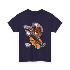 Rad Fox Skater--Printed Graffiti