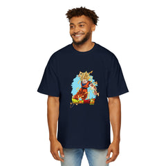 Dragon Ball Z Men's Heavy Oversized Tee - Anime Graphic Shirt