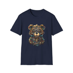 Cute Bear Illustration Unisex Softstyle Teddy T-Shirt - Perfect Gift for Animal Lovers